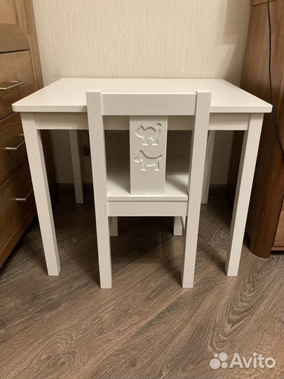 Детский стол и стул IKEA