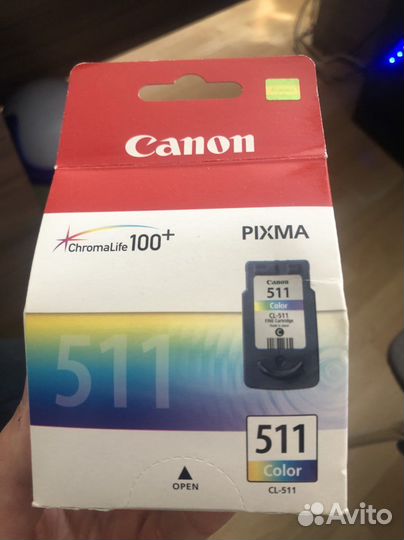 Canon pixma картридж 511 color,оригинал