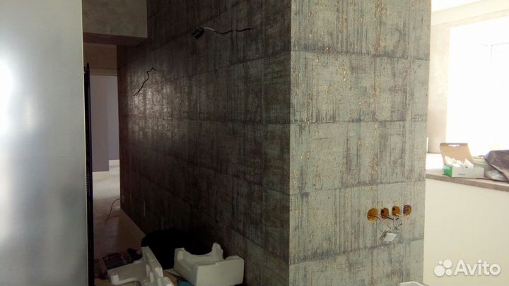 Обои, шпатлевка, окраска