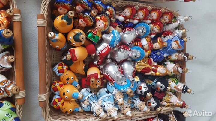 Елочная игрушка стекло