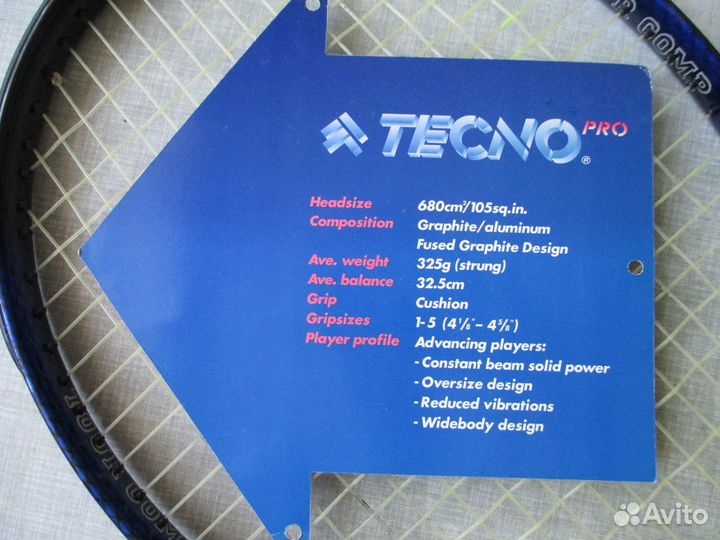 Ракетка Tecno Pro (Швейцария) 325г в идеальн. сост