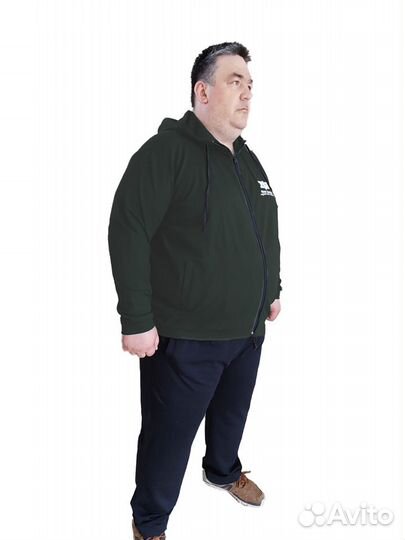 Костюм спортивный мужской большого размера капюшон