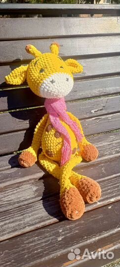 Вязаные игрушки жираф