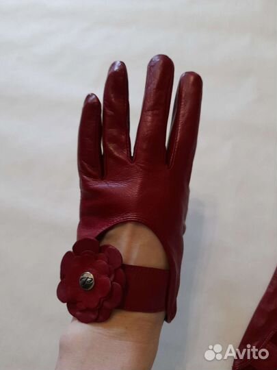 Перчатки новые кожанные италия