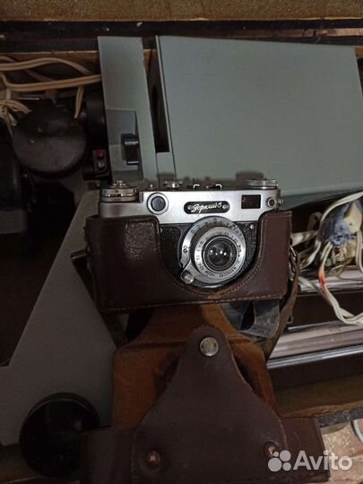 Фотоувеличитель +фотоаппарат