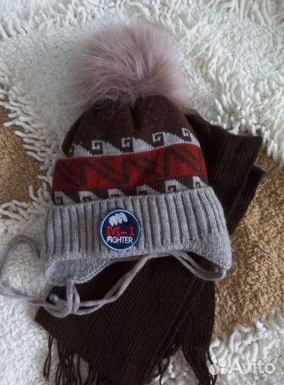 Комплект шапка+шарф