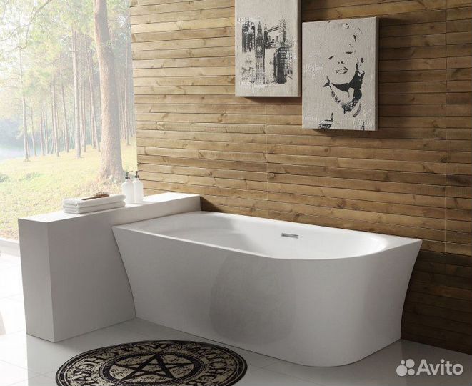 Акриловая ванна BelBagno BB410 150x80 со сливом