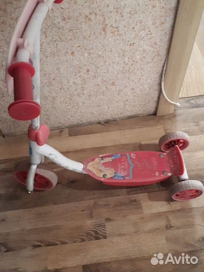 Самокат детский трехколесный бу