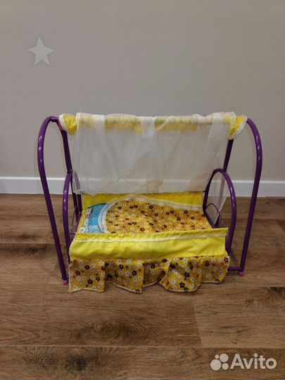 Кроватка маятник для кукол