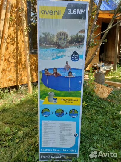 Каркасный бассейн новый 360*76