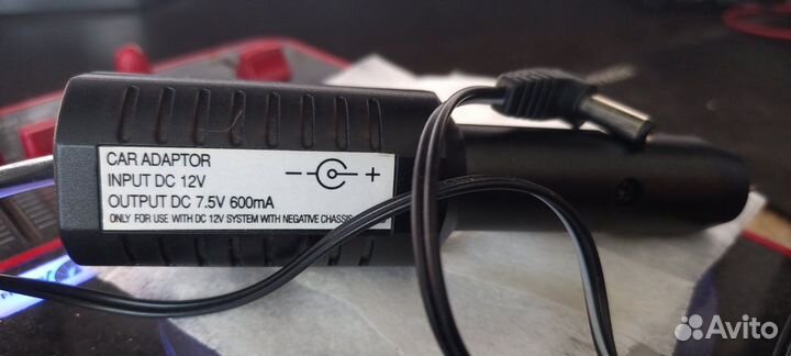 Зарядное устройство автомобильное 7,5 V 600 mA