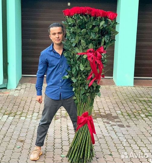 Высокие розы 150 160 170 180 190см доставка Москва