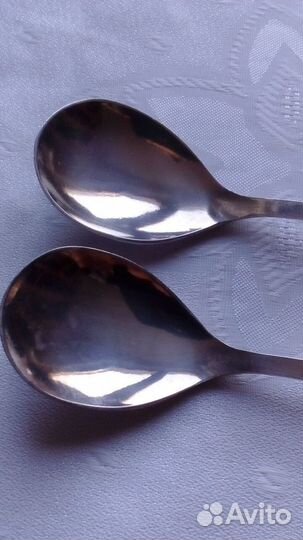 Ложки из мельхиора, покрытого серебром