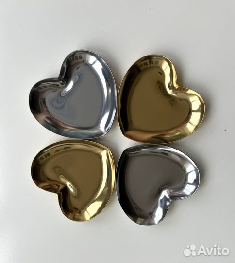 Для свадебных колец блюдце сердечко 2 штуки