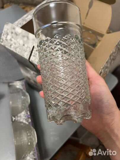 Набор посуды promsiz Стакан 6 шт + креманка 2 шт