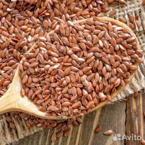 Лён алтайский коричневый и золотистый