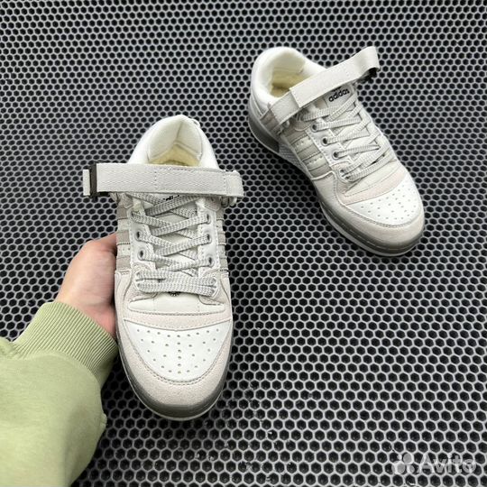 Кроссовки Adidas Forum Low C мехом зима
