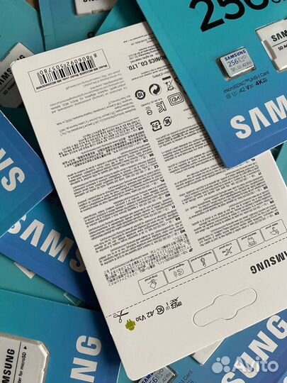 Новая Карта памяти MicroSD Samsung 256 GB EVO plus