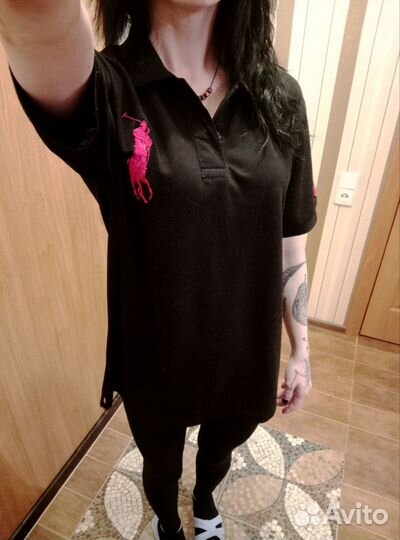 Polo Ralph Lauren, Поло, цвет Чёрный, размер М