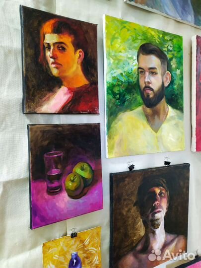 Портрет маслом на холсте