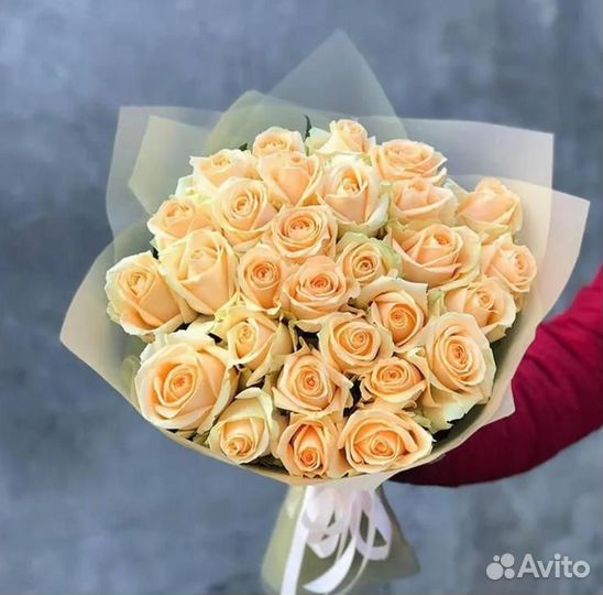 Букет из 25 розы Цветы