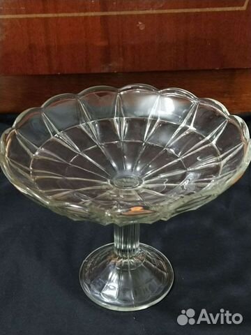 Ваза для фруктов на ножке СССР