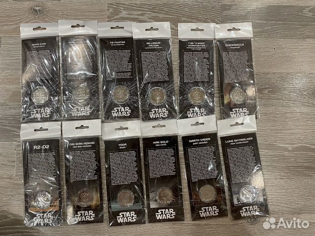Star wars коллекционные монеты объявление продам