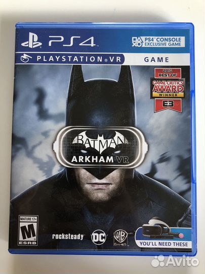 Диск с игрой Batman Arkham VR