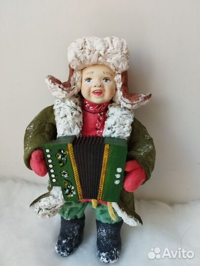 Ватные елочные игрушки