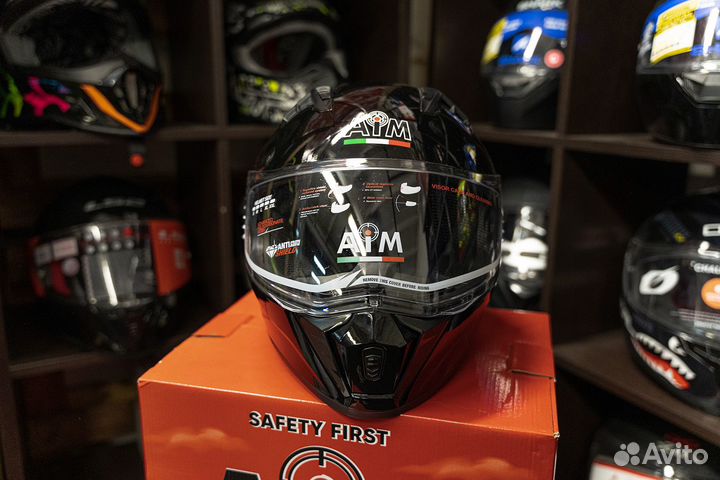 Шлем интеграл AiM черный (M, L)