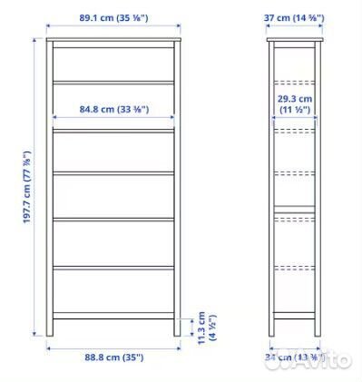 Шкаф Hemnes IKEA с дверцами