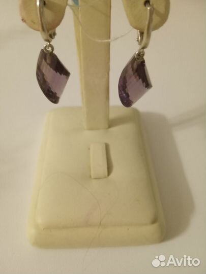 Серьги с кристалами swarovski
