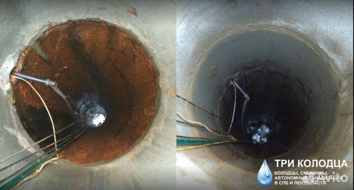 Чистка колодца, ремонт колодца