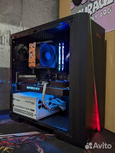 Игровой компьютер, ryzen 7 5700X, RTX 3060, 16GB