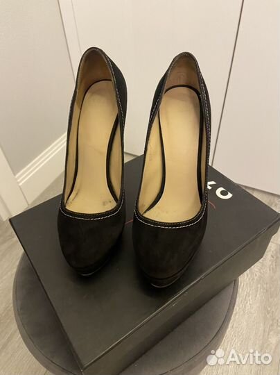 Туфли женские, Enzo brera, 37 р, натуральная замша
