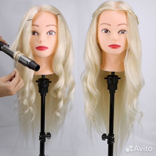 Манекен головы парикмахерский учебный 70