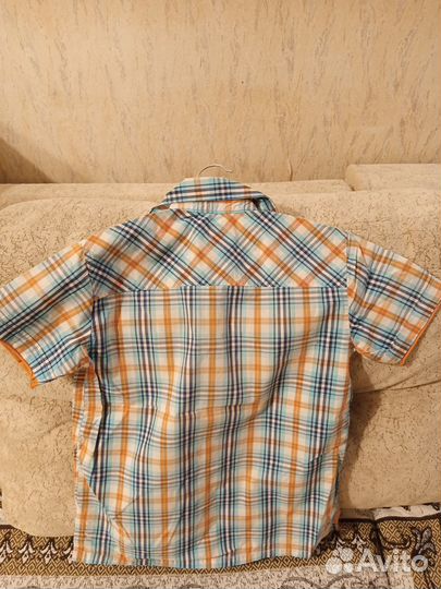 Рубашки в клеточку для мальчика рост 128 и 146-152
