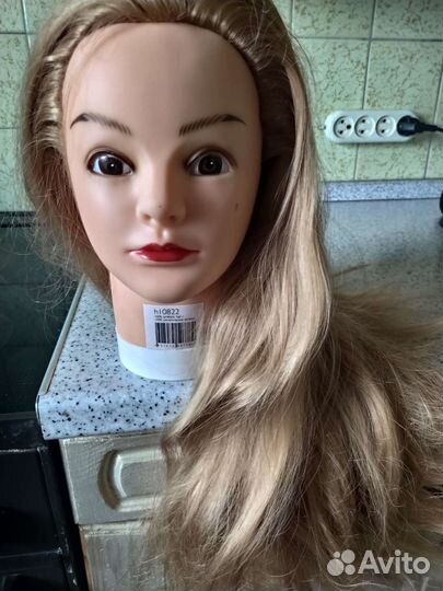 Голова маникен с волосами