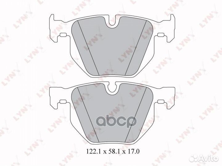 Колодки тормозные дисковые зад BD1419 lynxauto