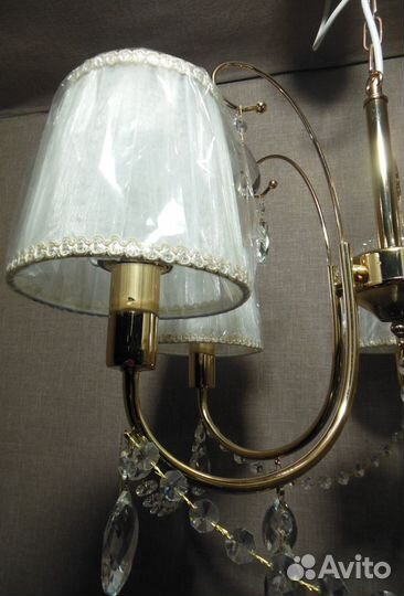 Люстра Подвесная Хрусталь - 10087/5 золото