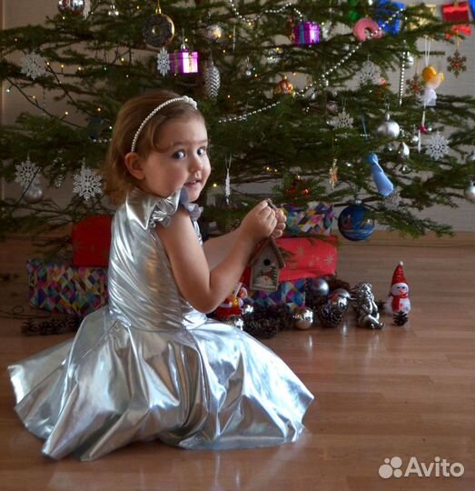 Платье+болеро на 2-3 года, новогодний костюм