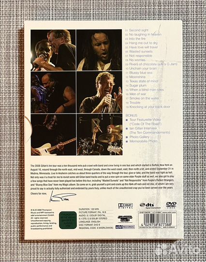 Ian Gillan - Live In Anaheim DVD Germany