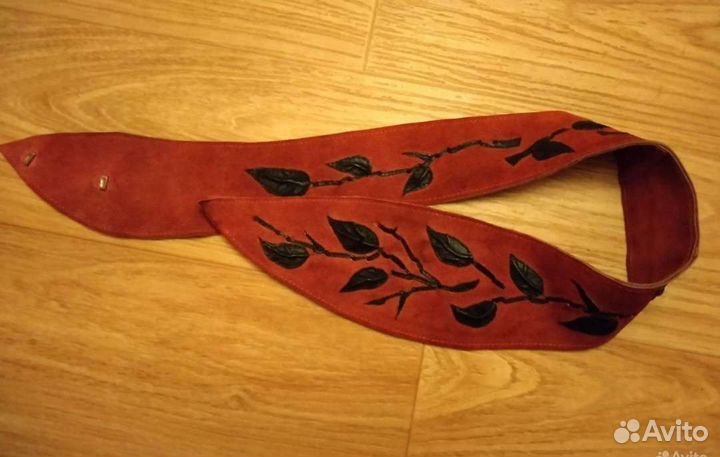 Пояс ремень замша