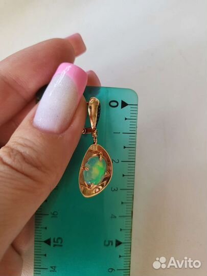 Кольцо и серьги с опалом