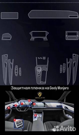Защитная пленка geely monjaro