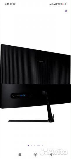 Новый Монитор 24 Acer Nitro 100Hz qg240yh3bix 23.8