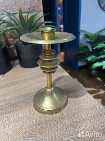 Подсвечник латунь
