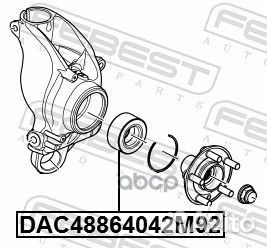 Подшипник ступичный задний 48X86X40X42 подходит