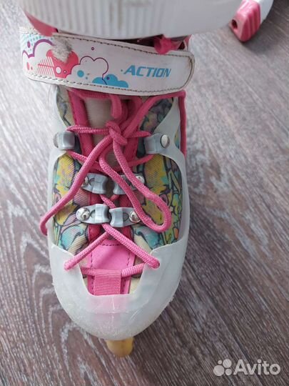 Роликовые коньки женские регулируемый размер