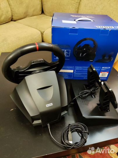 Игровой руль hori Racing Wheel apex PC/PS3/PS4